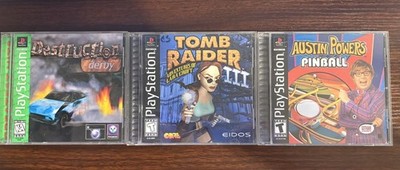 Sony PlayStation 1 PS1- 3Game Lot (look at description/pics for exact games)
