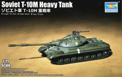 Trumpeter 07154 1/72 Soviet T-10M Heavy Tank Plastic model kit