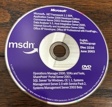 Microsoft .NET framework 1.1 SDK, Office XP Developer, XP professional server CD