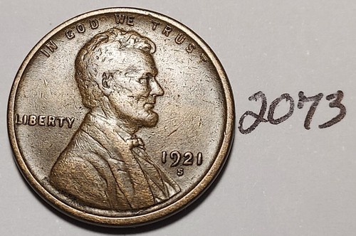 1921-S Lincoln Wheat Cent    #2073 - Picture 4 of 4