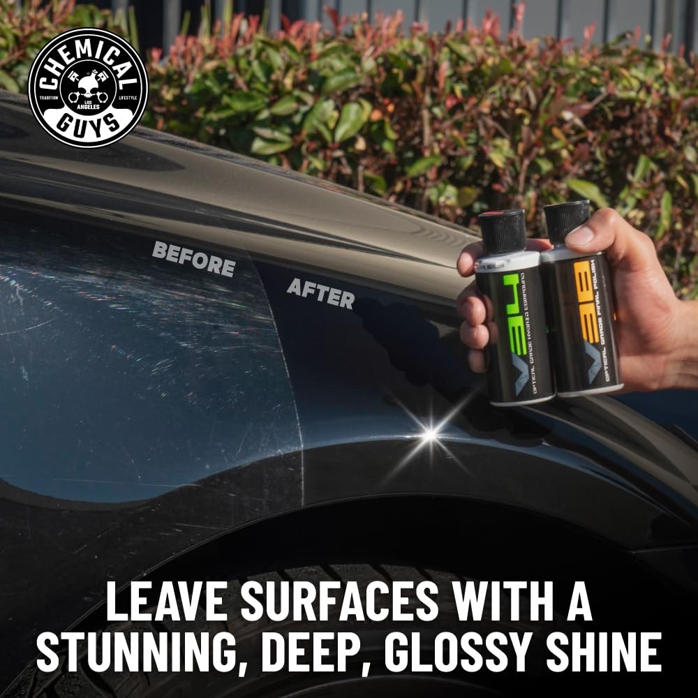 TORQX Random Orbital Polisher, Pads, Polishes, and Compounds Kit - Safe for Cars