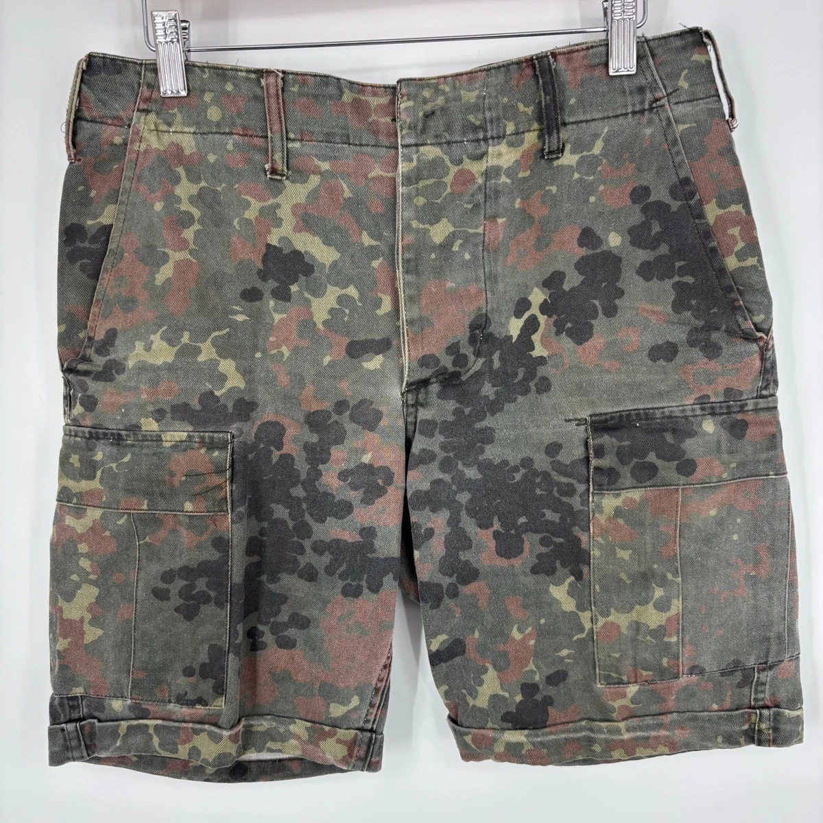 Pantalones Cortos De Colección Ejército Alemán Flecktarn Camuflados Carga Para Hombres S Táctico Militar Combate