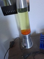 Lavalampe Orang Rot Glas Tischlampe