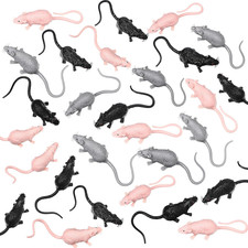 36 Pcs Fake Mice Realistic Mouse Fake Rats Small Plastic Mice for Mischief Prank