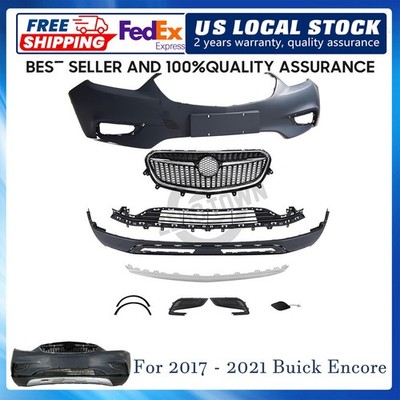 New Complete Front Bumper Grille Set For 2017 2018 2019 2020 2021 Buick Encore