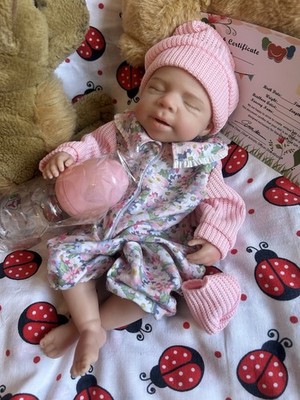 Brandneu Ganzkörper weiche Silikon Baby Reborn Puppe-entzückendes Gesicht 13'' Floppy
