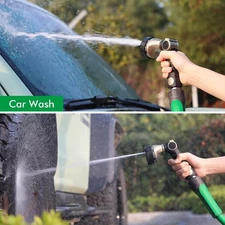 RESTMO Hose Nozzle, Metal Garden Water Hose Sprayer with 7 Watering Patterns