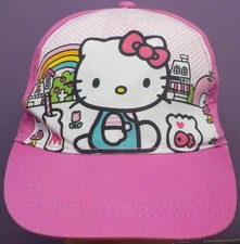 Cute Hello Kitty Kids Girls Hat Cap White Pink Adjustable