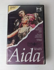 Verdi's Aida VHS 1986 Luciano Pavarotti Home Vision With Insert Card