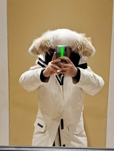 Canada Goose Bronte Parka Beige S Polyester Plain | eBay