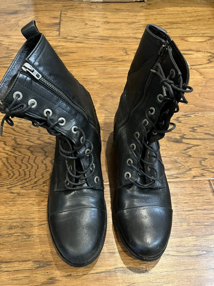 Diesel Womens  Combat boot EU40. US 9 Lace up side zip - Image 2 of 4