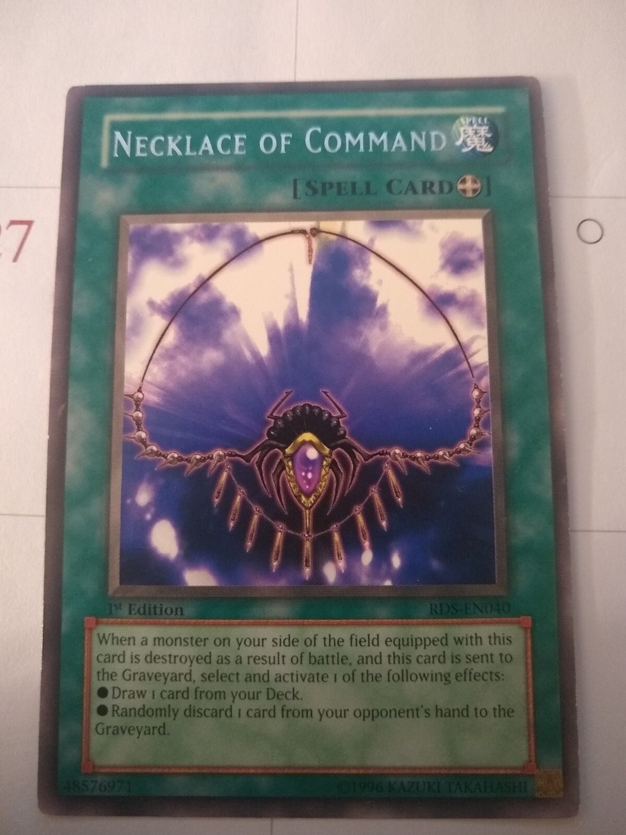 YU-GI-OH! Necklace of Command. RDS-EN040. 1st Edition Rare Spell Card. TCG  CCG | eBay