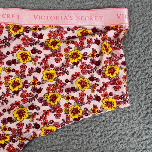 Victoria's Secret Mutandine XXL Rosa Floreale Shortie Ragazzo Mutandine Biancheria Intima - Foto 4 di 14