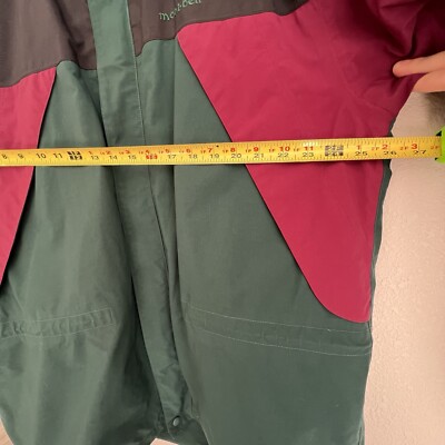 Vintage Montbell Men's Ski Parka Gore-Tex Jacket Size L Burgandy