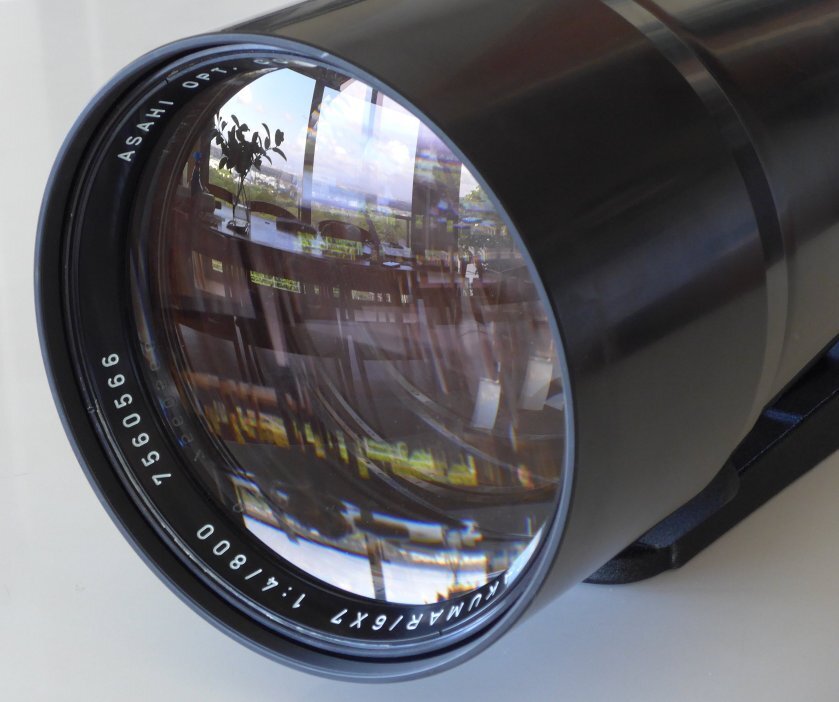 PENTAX 6x7 camera lens 4/800 Mega rare SMC Takumar tele f PENTAX 6x7 camera lens 4/800 Mega rare SMC Takumar tele f