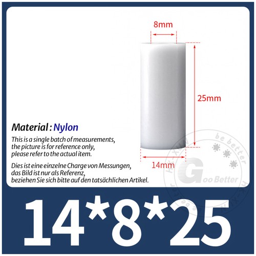 White Nylon Standoff Plastic Spacers Washers M3 | M4 | M5 | M6 | M8 | M10 | M12 - Picture 197 of 234