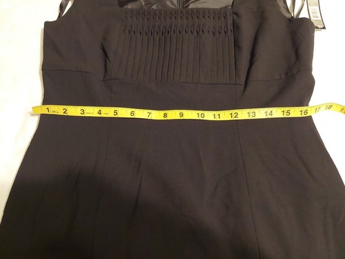 NWT Tahari Arthur S Levine Black Sheath dress Career Cocktail Party Little - Picture 5 of 10
