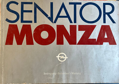 Opel Senator MONZA Bedienungsanleitung Mai  1981