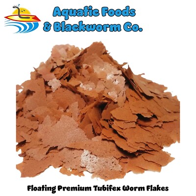 Tubifex Worm Premium Flakes, USA Made