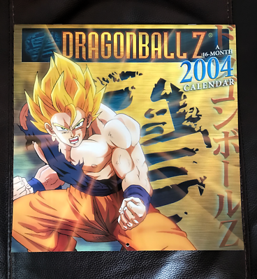 Vintage Dragon Ball Z 16 Month 2004 Wall Calendar DBZ | eBay