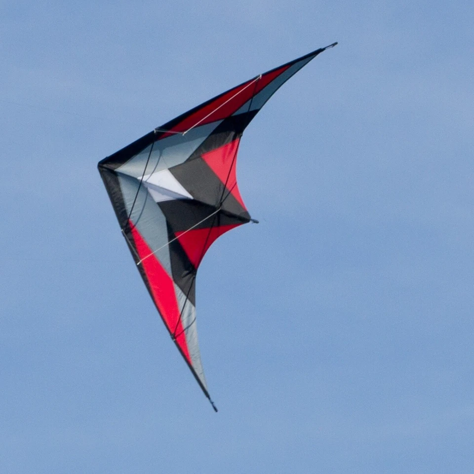 CIM Lenkdrachen Katana Red Drachen 170cm x 90cm inkl. Steuerleinen Flugdrachen - Bild 2 von 4