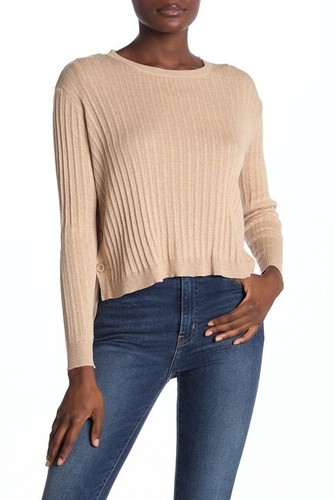 Cotton Emporium Side Button Crew Neck 