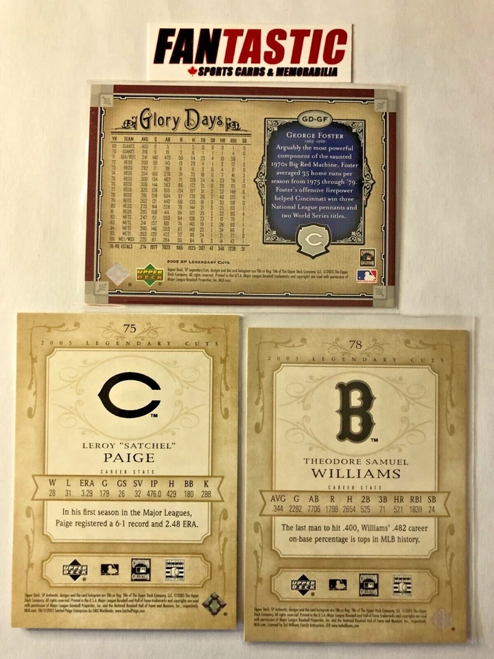 2005 Upper Deck SP Legendary Cuts YOU PICK - Finish Your Set! - Image 2 of 2