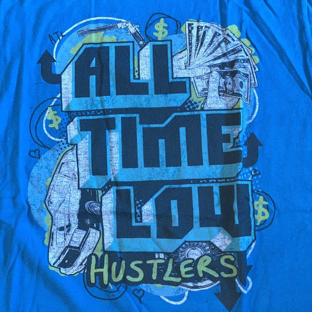 All Time Low Band Merch Blue Concert Tee Tour Mens Medium T Shirt | eBay