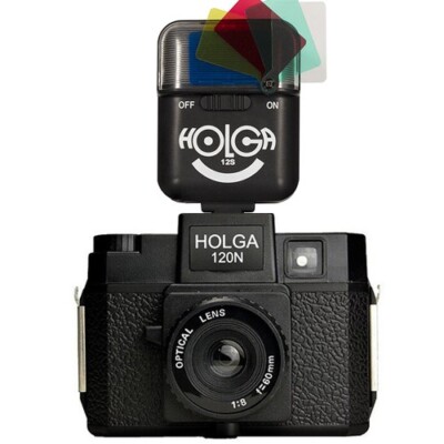 Holga 120N Medium Format Analog Film Camera (Black) 120 N with