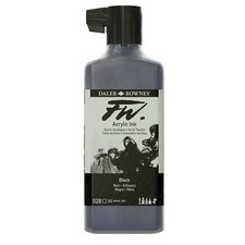 Daler-Rowney FW Artists Acrylic Ink 180ml Black India