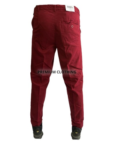 Mens BHS by Debenhams Chino Pants Regular Flat Front Casual Cotton Trousers - Picture 10 of 11