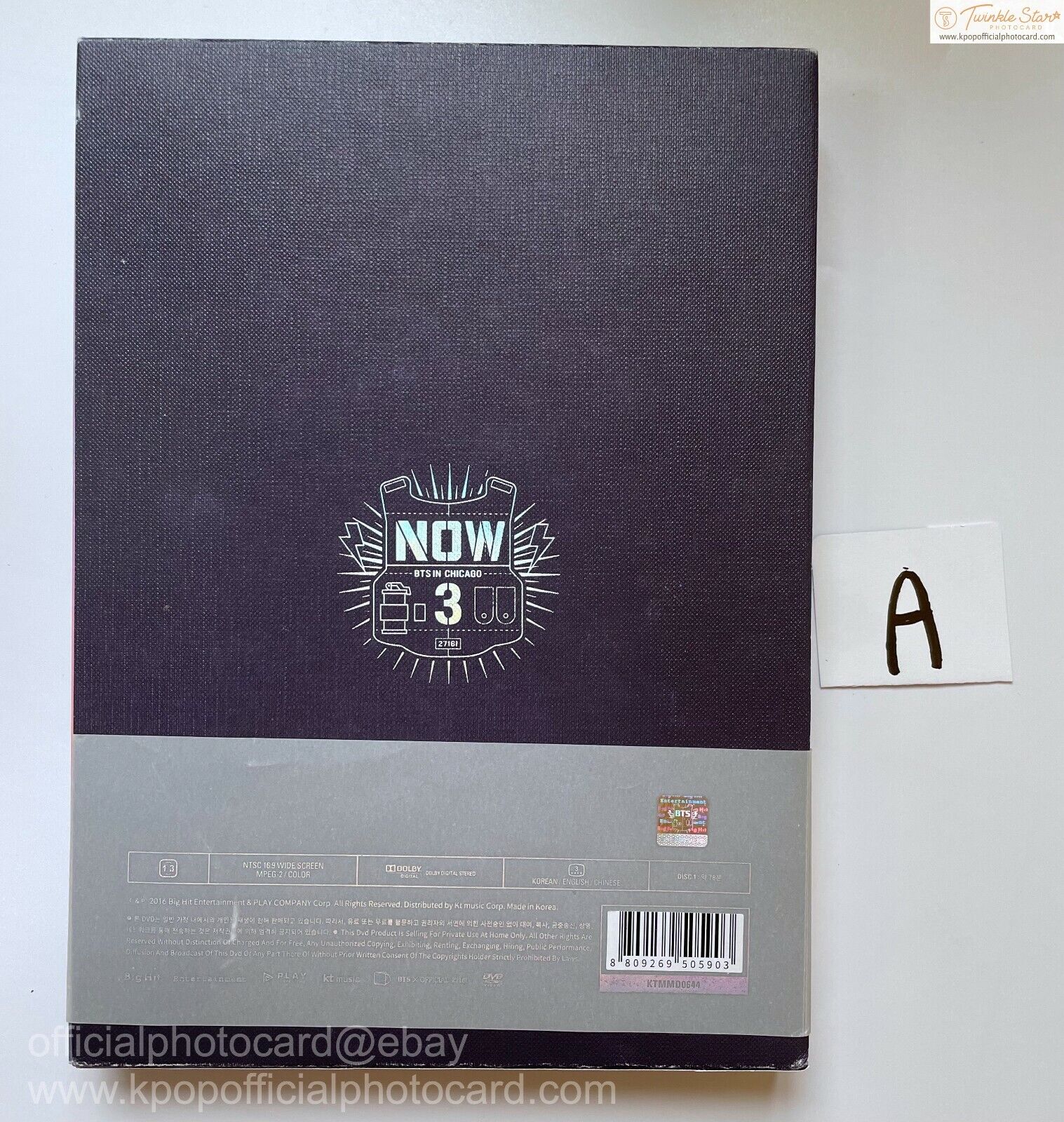 BTS Now 3 NOW3 in Chicago Dreaming Days Official Photobook DVD No 