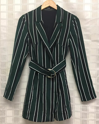 green striped blazer