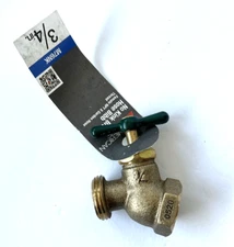 American Valve ¾” BRASS No Kink Hose Bibb M76NK Female Threaded Inlet NEW