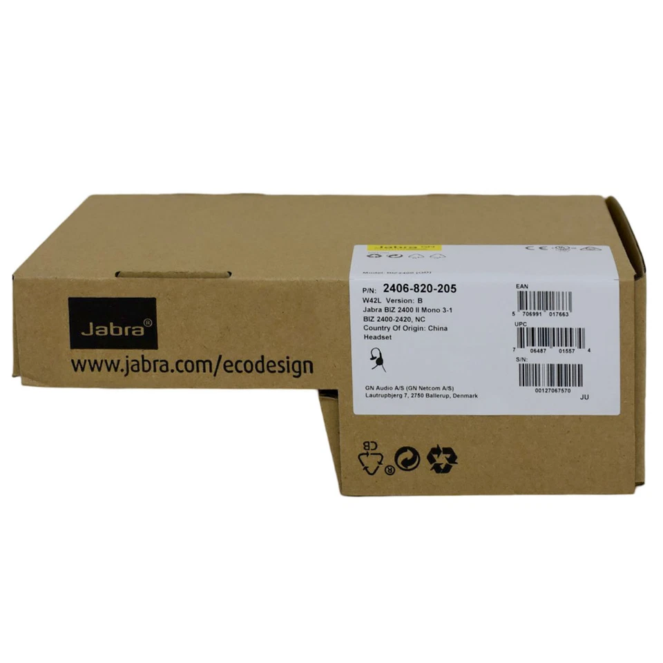 New Jabra 2400 II USB Mono CC Headset Black Noise-Canceling Mic On-Ear Comfort - Image 4 of 4