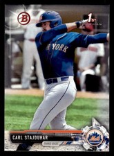 Carl Stajduhar 2017 Bowman Draft #BD-179   New York Mets
