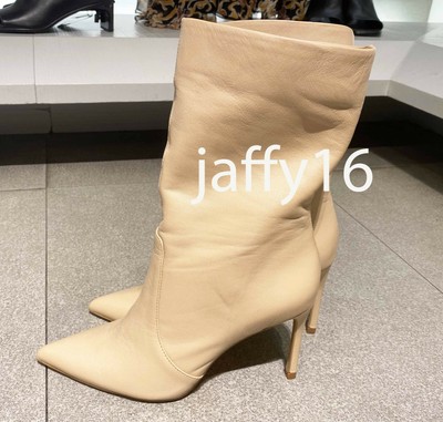 beige stiletto ankle boots