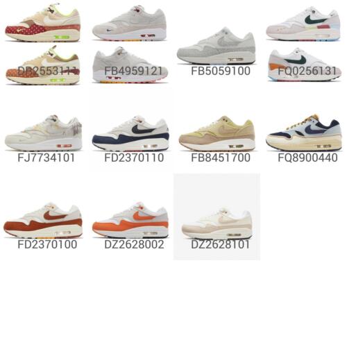 Nike Wmns Air Max 1 Women Classic Casual Lifestyle Shoes Sneakers Trainer Pick 1 - Picture 1 of 10