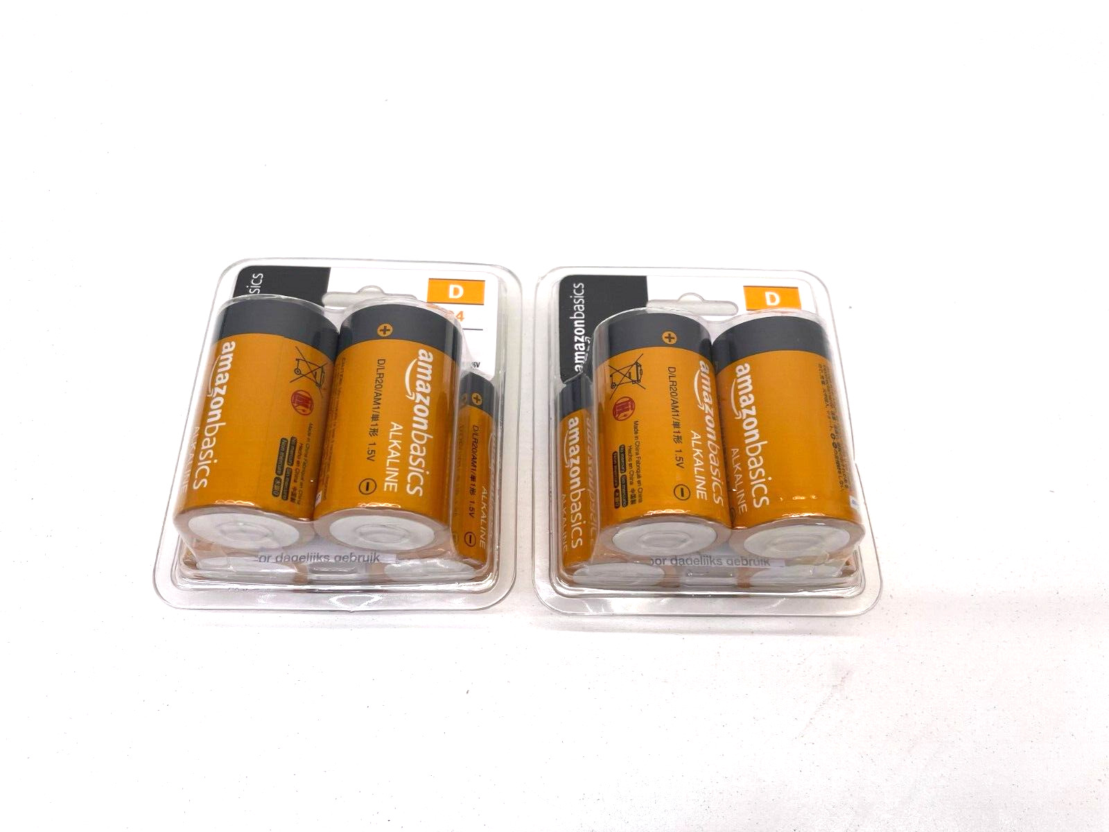 Sealed Amazon Basics D Cell AllPurpose Alkaline Batteries 8 Pack EXP