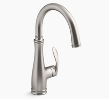 Kohler Bellera 1.5 GPM Single Hole Bar Faucet, K-29107-VS Stainless Steel