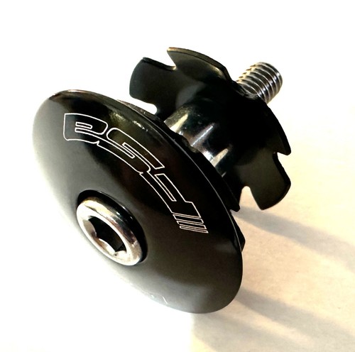 FSA Bicycle Bike Black Alloy Headset Star Nut & Top Cap Set 1-1/8" New - Picture 5 of 8