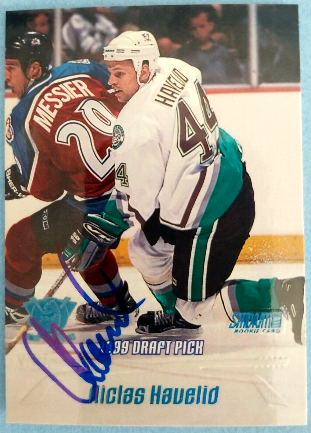 Niclas Havelid Anahime Mighty Ducks 2000 Topps #183 Autographed Hockey Card 