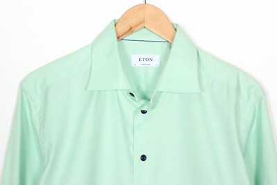 ETON Signature Twill Contemporary Shirt Men Size 43 17 Long Sleeve VR2561 |  eBay