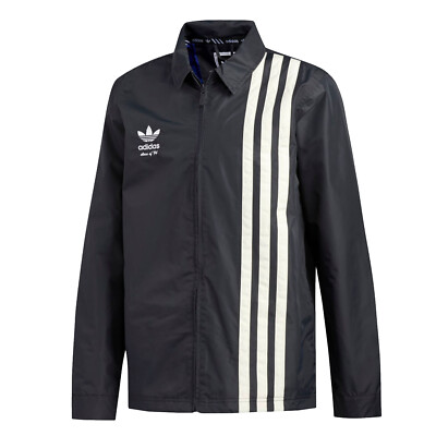 ADIDAS Mens 2020 CIVILIAN JACKET Carbon / Active Blue / Cream White