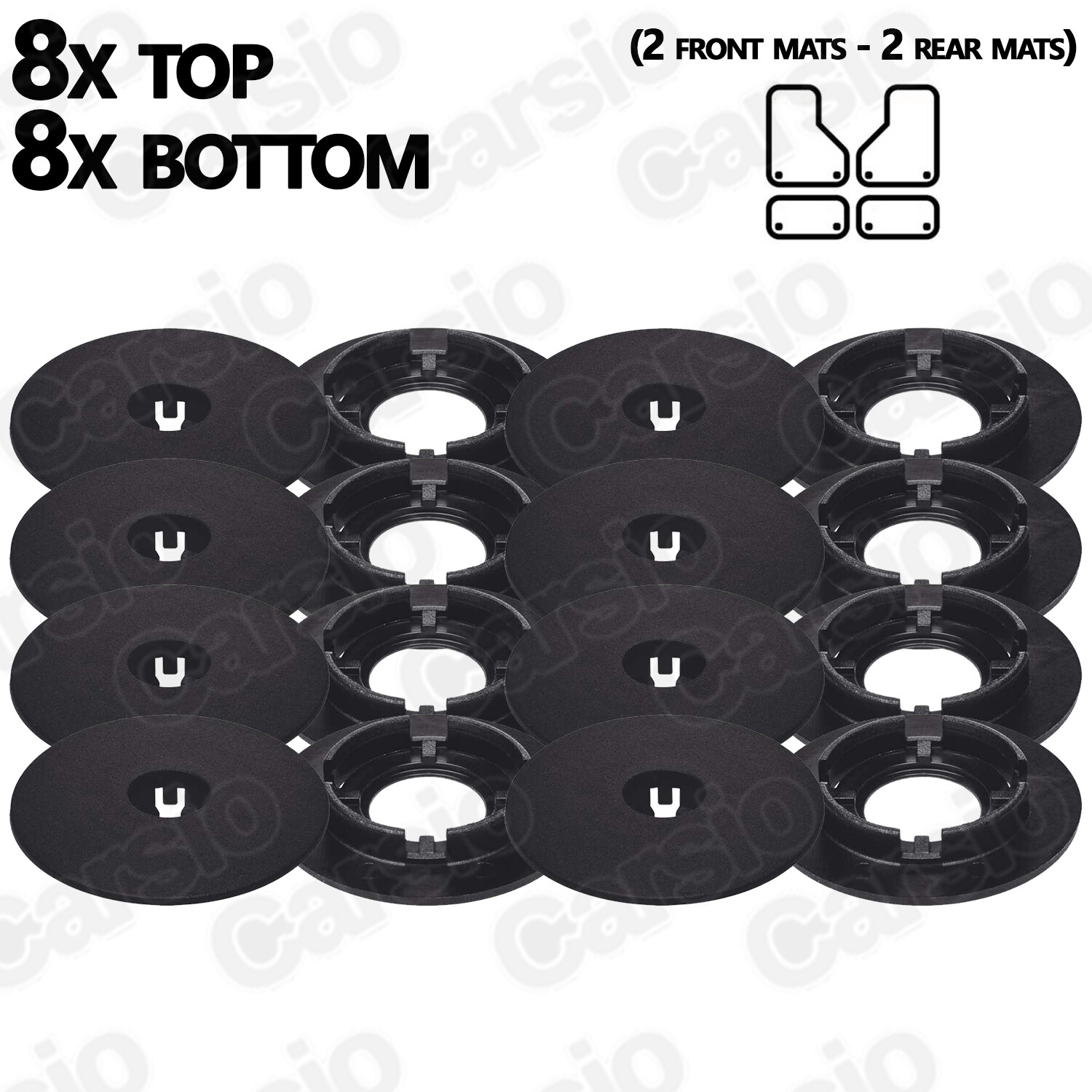 FOR ALL VW, SEAT, AUDI, SKODA Car Mat Floor Clips Fixings Fasteners