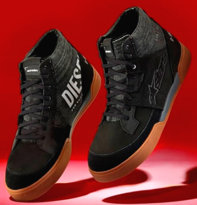 Alpinestars × DIESEL AS-DSL AKIO SHOES Alpinestars AS-DSL Akio Diesel Shoe Black Short Motorcycle Boot
