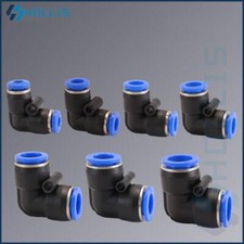 Elbow Pneumatic Push in Fitting Inline Push-Fit L Connector Air Hose 4/6/8/10/12