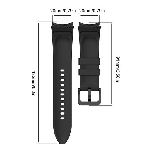 Silicone Strap Replacement Sport Watchband for Samsung Galaxy Watch 6 5 4 Band - Zdjęcie 7 z 42