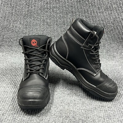 Safety Workwear Steel Toe Boots Men Size Black Heat Oil