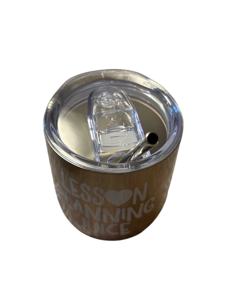 Tumbler Stainless 12 oz Teacher 9 hrs cold 3 hrs hot BPA Free Straw or Sip
